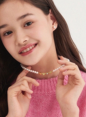 noonoofingers仿珍珠可爱短项链