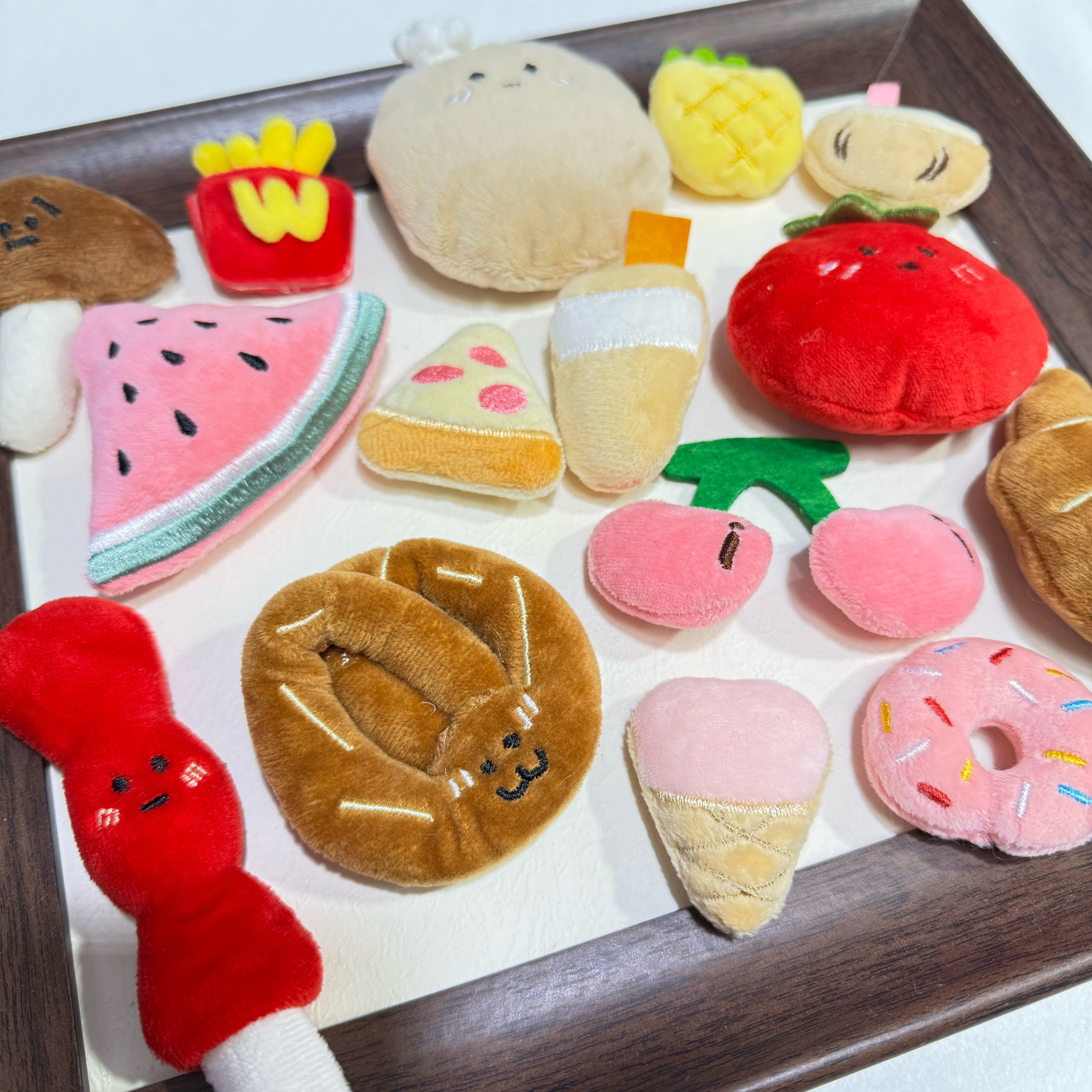 Cute diy cartoon food fruit accessories plush doll clothing accessories decorative doll brooch pin