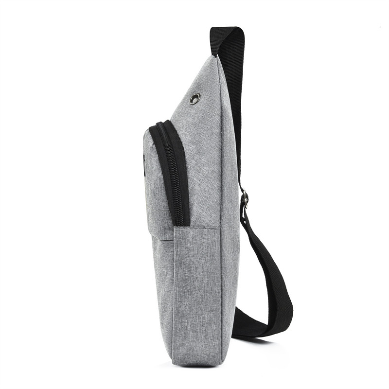 Chest bag men's backpack 2025 new nylon canvas chest bag casual sports travel chest bag one-shoulder crossbody bag