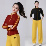 Летняя модная универсальная приталенная спортивная куртка, танцующие штаны, комплект, свободный прямой крой