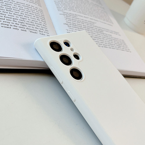 适用三星s23手机壳简约s23ultra保护套S25液态硅胶s24+全包S24防摔s24Plus纯色S23FE精孔S23镜头S22壳S25edge - 图0