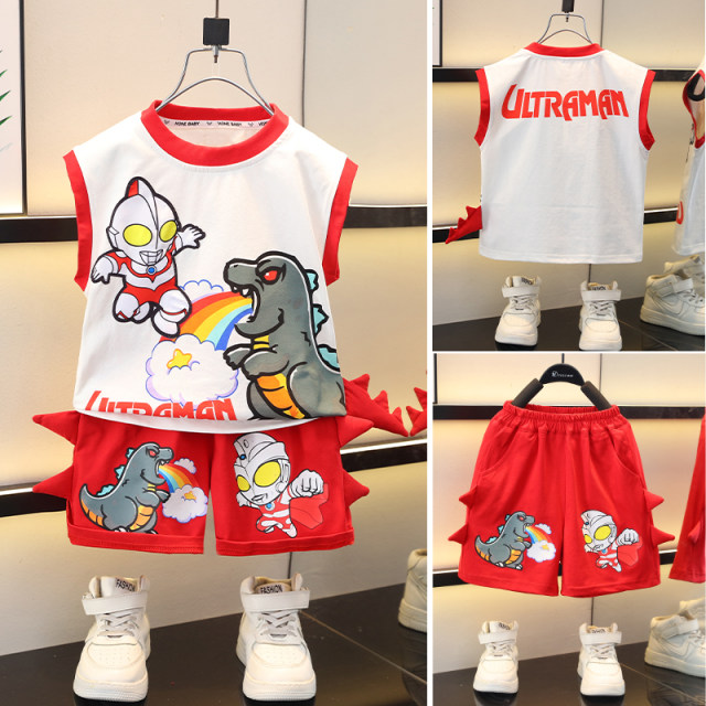 Ultraman Boys Summer Suit ເຢັນແສງສະຫວ່າງຜິວຫນັງຄົນອັບເດດ: Friendly