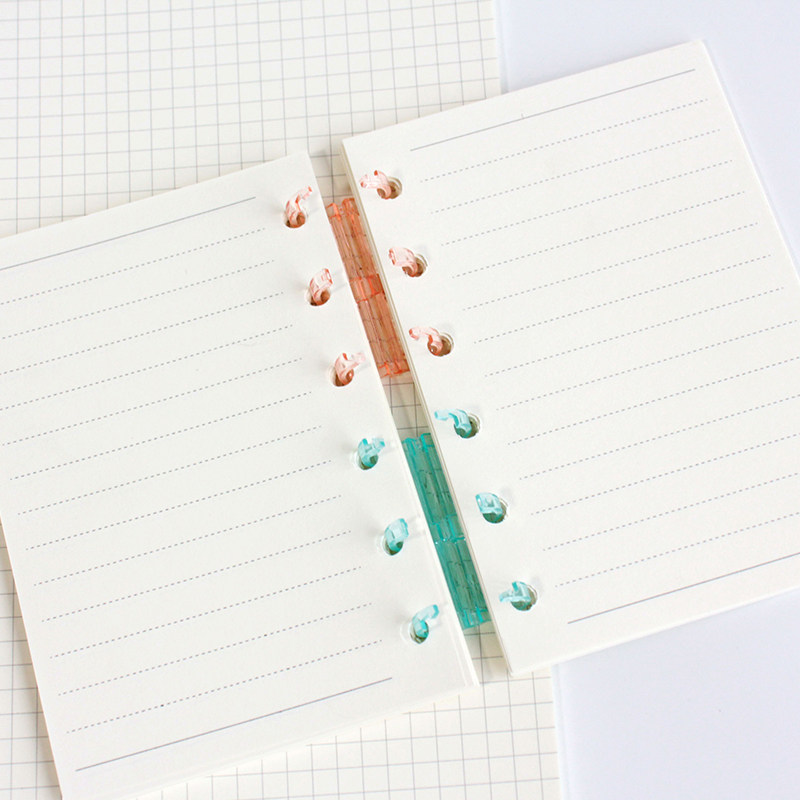 3孔活页夹diy外壳封面装订夹活页扣环可拆卸夹透明6孔9孔活页本夹,淘宝优惠券,粉丝福利购,淘宝优惠卷