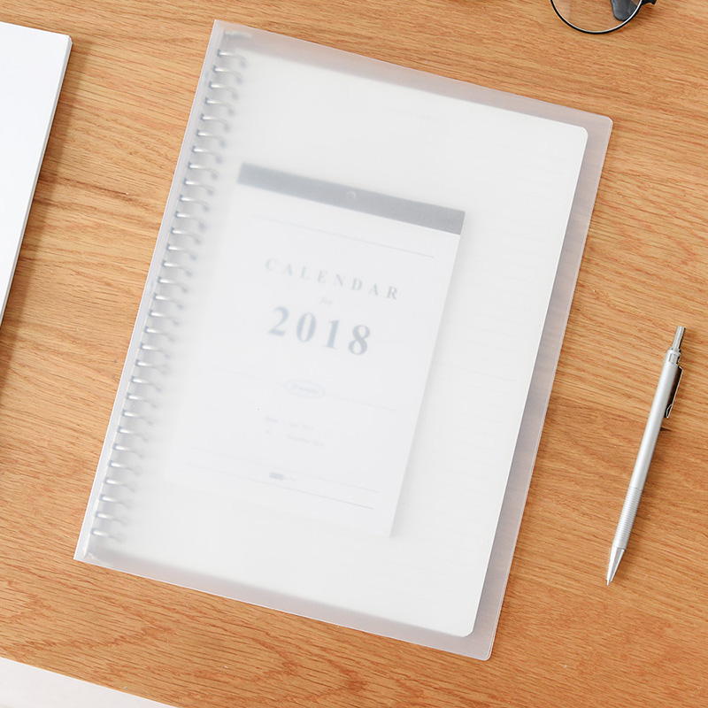 简约透明活页本外壳a4a5b5可拆卸金属活页夹30孔26孔20孔铁夹替芯 - 图2