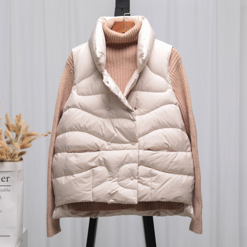 羽绒马甲女短款2021年新款冬羽绒服 茹田服饰马夹