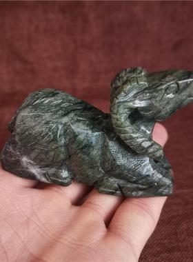 玉石天然桌面十二生肖摆件手工