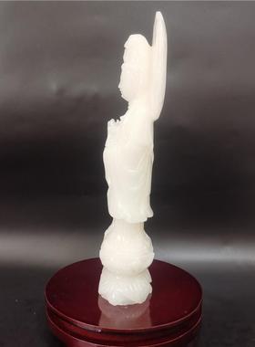 天然雕刻佛像供奉净瓶观音