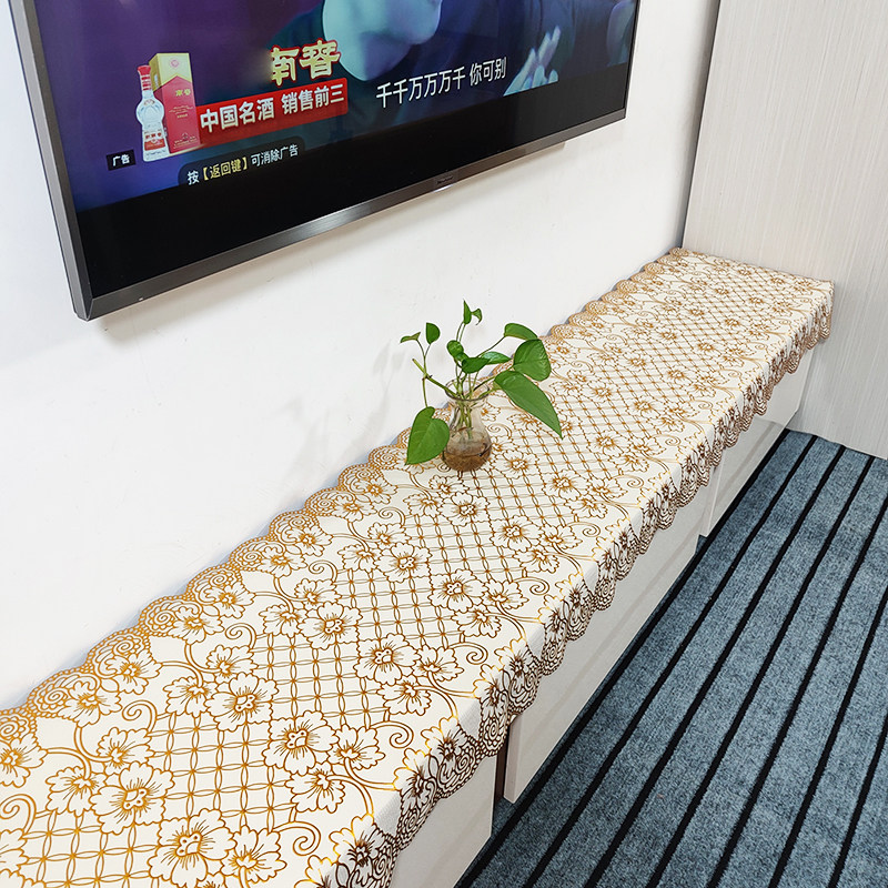 欧式电视柜桌布长形鞋柜台布防水pvc塑料床头柜餐边柜美甲桌盖布,淘宝优惠券,粉丝福利购,淘宝优惠卷