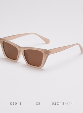 D5018欧美跨境猫眼蝶形偏光男女士太阳镜 ins复古风墨镜防紫外线