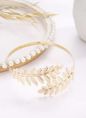Roman Goddess Bracelet Armband罗马女神树枝树叶臂环开口手镯女