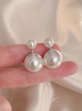 s925银针韩版女生耳环简约气质百搭耳钉同款耳饰Girl earrings