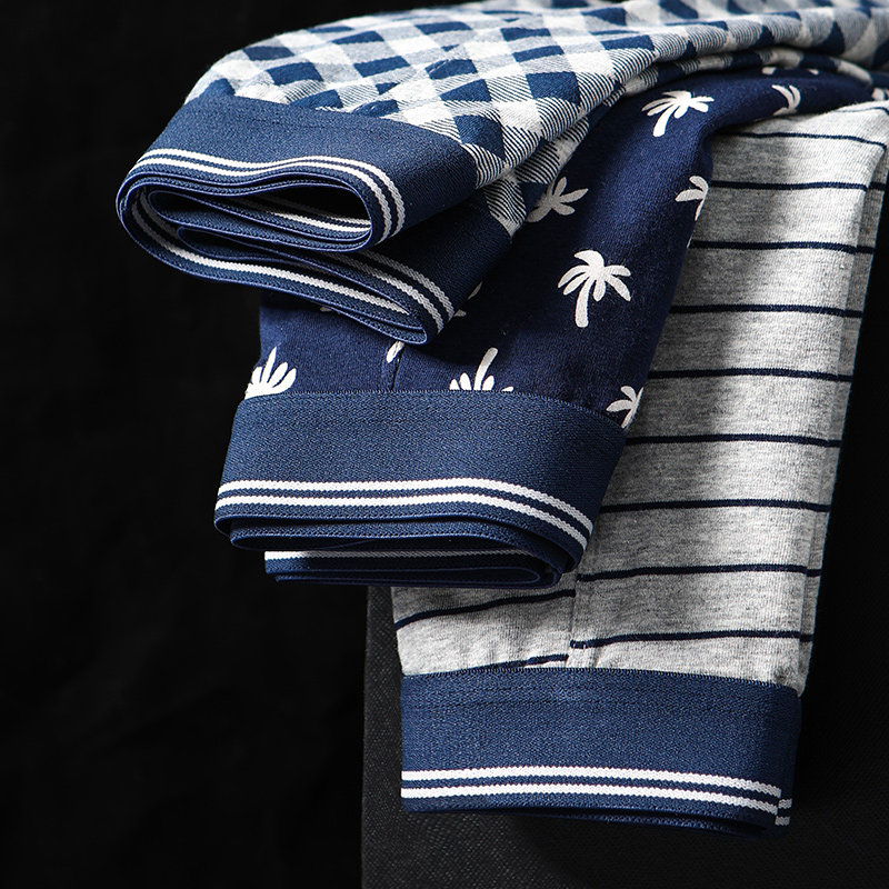 浪莎男士纯棉质透气u凸男生头短裤 浪莎薇拉菲内裤