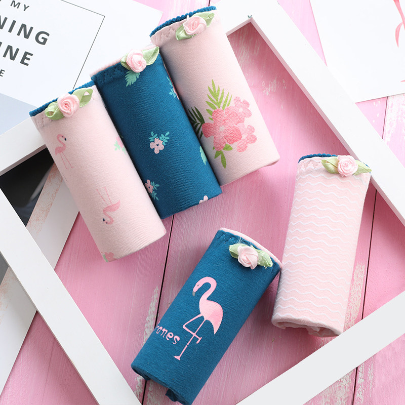 浪莎纯棉无痕中腰女士棉质三角裤 浪莎薇拉菲内裤