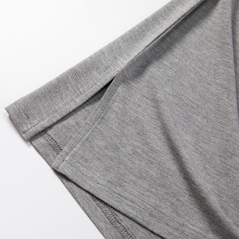 夏季男士莫代尔无袖长袍夏冰丝睡袍 丝萝春秋睡袍/浴袍