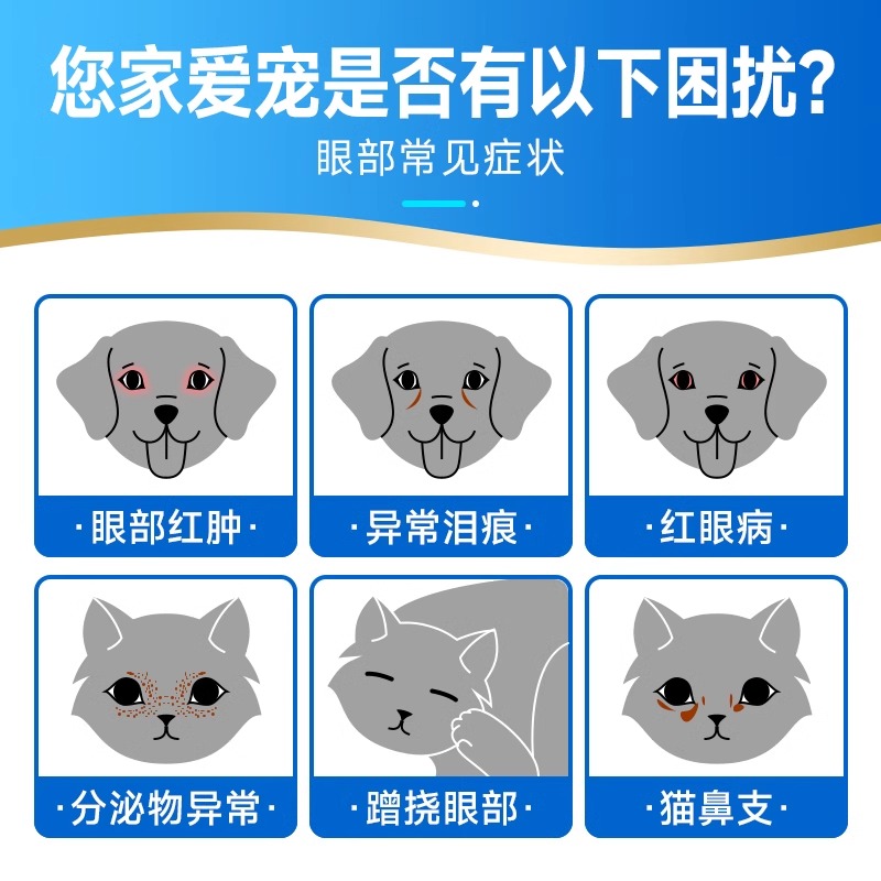修正泪痕滴眼液狗狗去泪腺痕神器修复宠物比熊博美泰迪眼部眼药水 - 图3