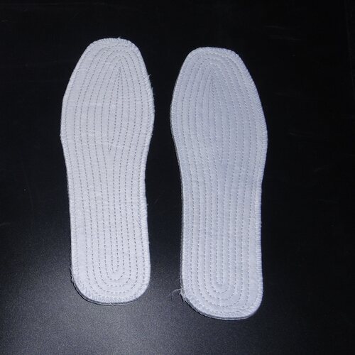 千层布鞋垫 吸汗除臭透气 白色棉布鞋垫 鞋底袜底 万辉百货 - 图0