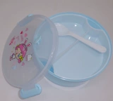 Двухэтажный пластиковый ланч-бокс, ложка с уплотнителем