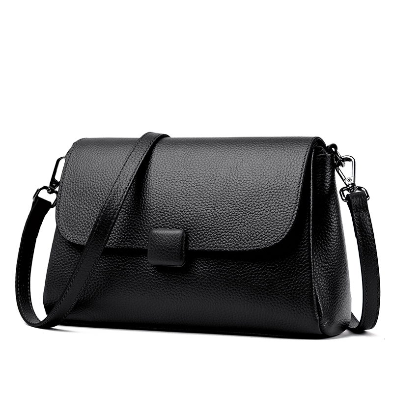 头层牛皮包包女式2025新款斜挎包真皮时尚百搭大容量女士单肩女包 - 图3