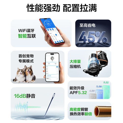 奥克斯空调一级能效大1匹挂机家用卧室省电侠空调旗舰店国家补贴 - 图0