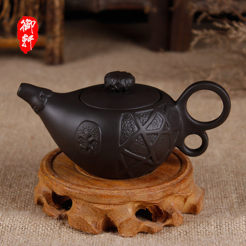 9.9元秒杀包邮茶具宜兴朱泥紫砂壶手抓壶西施壶过滤紫砂茶壶茶杯 - 图1