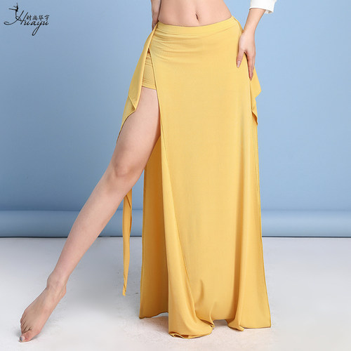 肚皮舞半身裙性感双开叉长裙练功服下装糖果裙子东方舞蹈服装女 - 图2