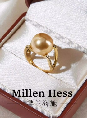 MillenHess金尖塔施家珍珠戒指