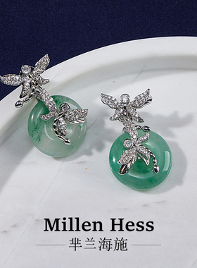 Millen Hess 武大真-匆匆设计款小众轻奢满钻精致耳环耳饰