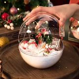 Рождественский мусс, прозрачная детская льняная сумка, коробка, коллекция 2021