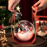 Рождественский мусс, прозрачная детская льняная сумка, коробка, коллекция 2021