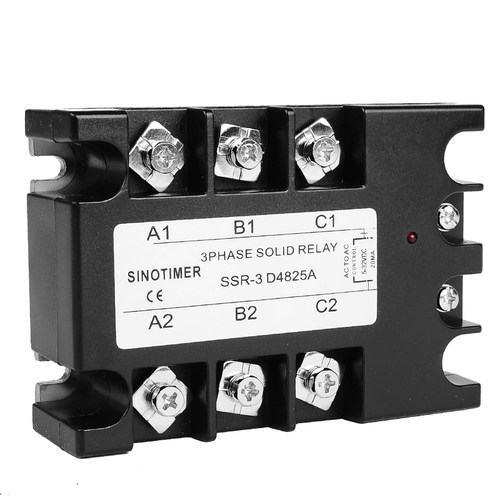 SSR-25DA三相固态继电器24VDC直流控制交流12VDC-AC380V无触点25A - 图3