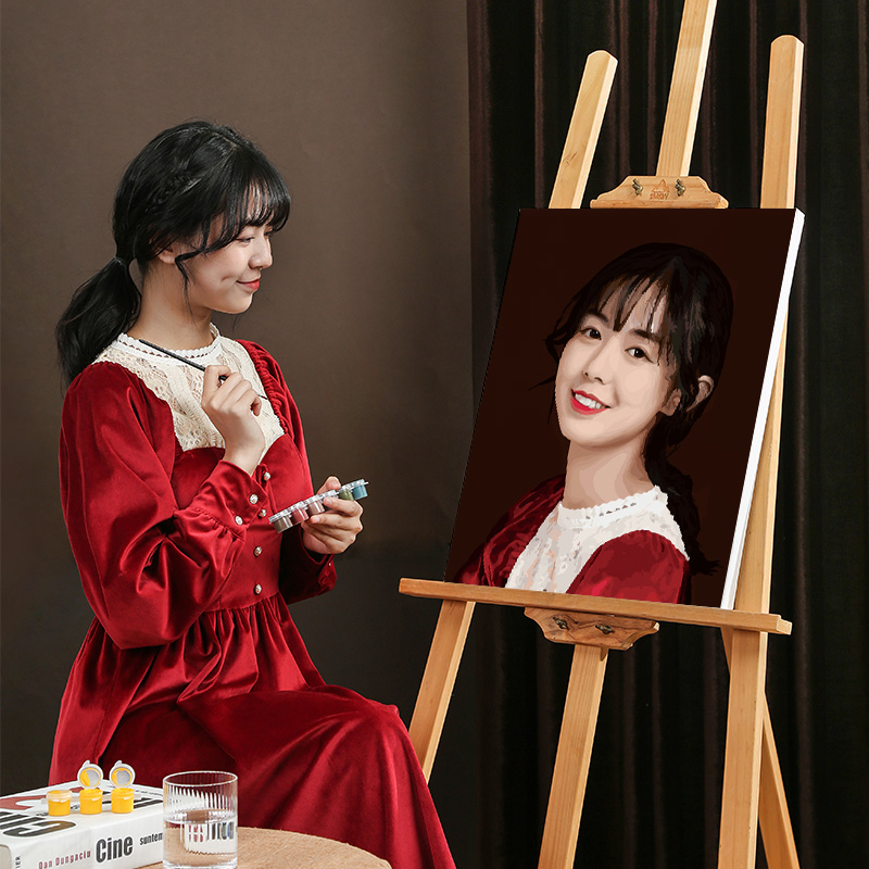 数字油画diy手工填充填色定制真人照片油彩手绘走心创意生日礼物 - 图2