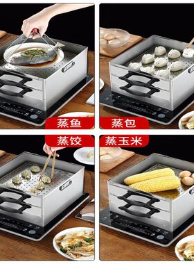 跨境Steaming oven肠粉机家用小型不锈钢肠粉蒸盘蒸箱广东摆摊