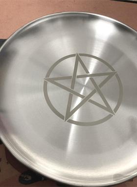 新款圆形香盘香托蜡烛不