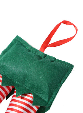 圣诞精灵腿老人汽车腿挂