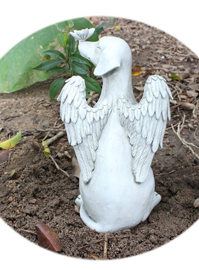 亚马逊新款天使狗雕像创