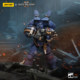 Spot JOYTOY Dark Source Warhammer 40K Ultramarine Adjutant Titus Gadriel Cheerron model play
