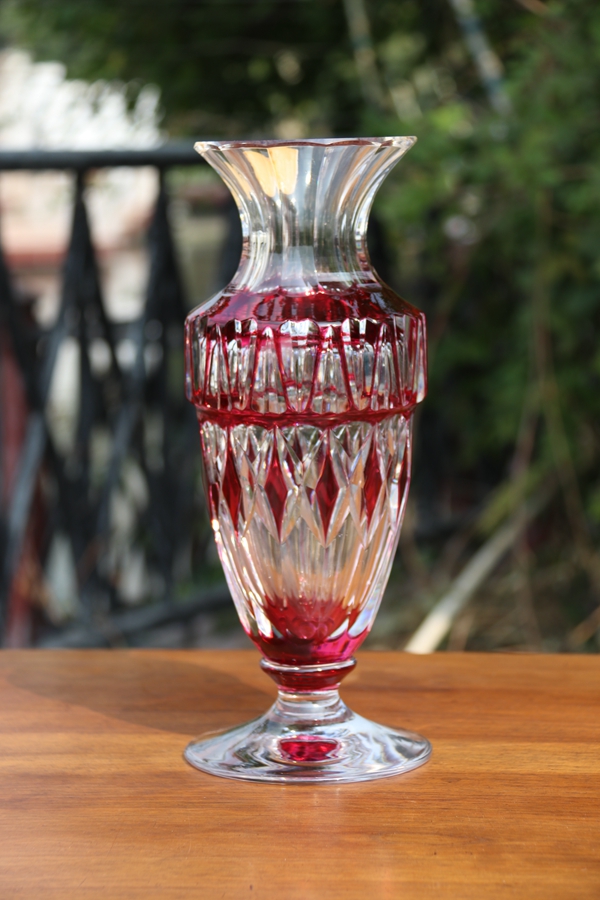 BOHEMIA LEAD CRYSTAL GLASS 球形花瓶-