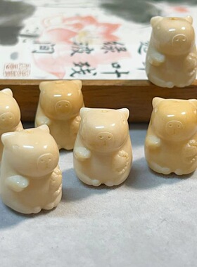 象牙果原果雕刻卡皮巴拉文玩配饰配件手串手持配饰DIY手把件盘玩