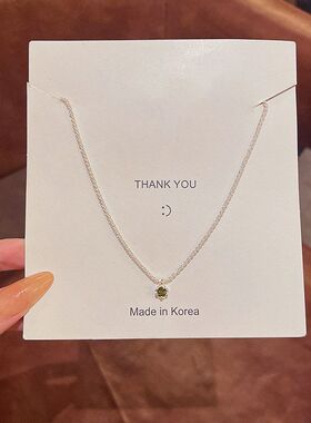 韩国新款波光粼粼项链女轻奢小众