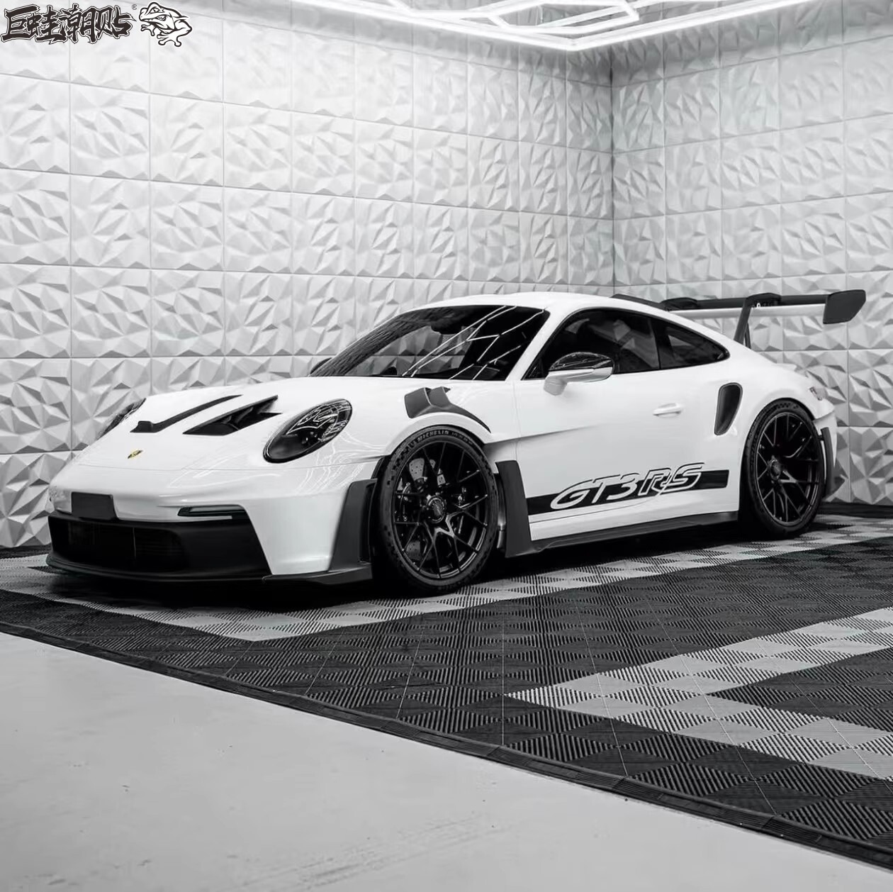 保时捷911 992GT3 RS专用车贴拉花 GT3车身侧裙赛车装饰原厂贴纸