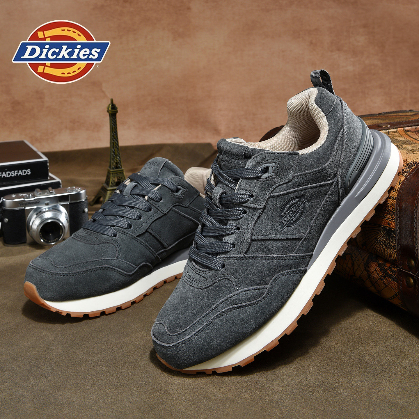 Dickies男鞋子2026新款阿甘板鞋男运动鞋男士休闲鞋秋季复古增高,淘宝优惠券,粉丝福利购,淘宝优惠卷