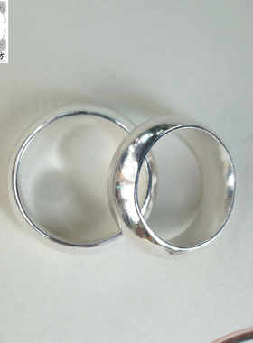 diy苗乡风手工光面指环设计定制