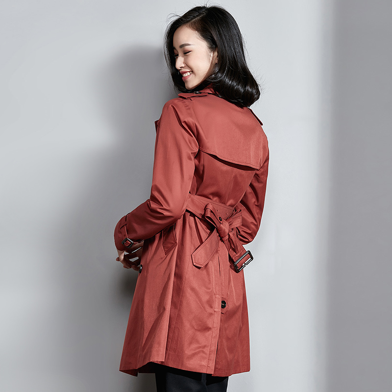 春秋新款韩版长袖收腰风衣外套女中长款 2018 梵希蔓 元新品 219 春秋新款韩版长袖收腰风衣外套女中长款 2018 梵希蔓 元新品 219