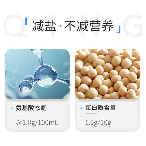 六月鲜·轻 轻盐酱油10g原汁500ml*2瓶+8克原汁500ml欣和特级生抽 - 图1