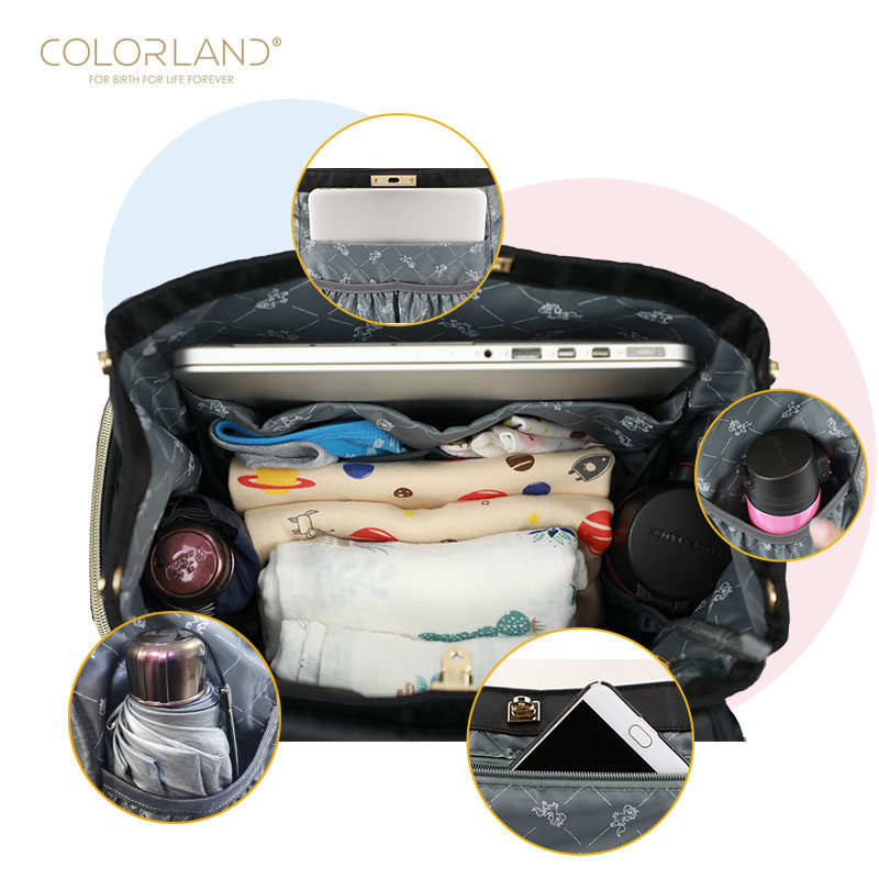 colorland妈咪包多功能2019双肩包 凯澜帝母婴妈咪包/袋