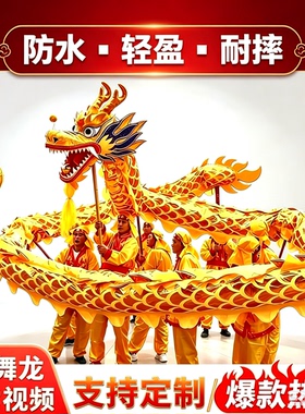 龙灯舞龙道具舞龙舞狮龙灯龙狮烫金龙舞龙道具龙狮服装灯光龙精品