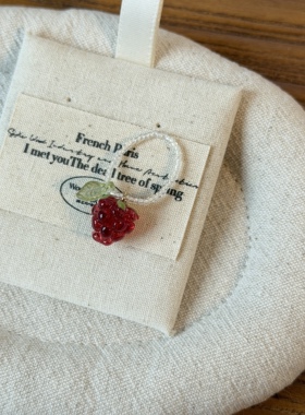 夏日清新柠檬串珠甜美少女心戒指