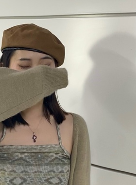 辣妹风y2k 锆石十字架细链条精致锁骨短项链女潮网红复古ins颈链