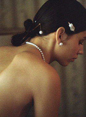 Orchid22必入款天然淡水珍珠项链 强光近正圆微瑕进口14k包金