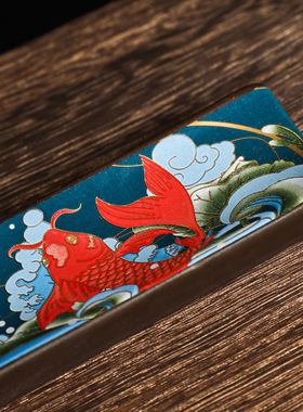 新款创意陶瓷中国风珐琅彩线香插祥龙彩荷茶道禅意供奉家居摆件